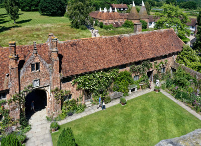 Entrance arch and east wing from the tower