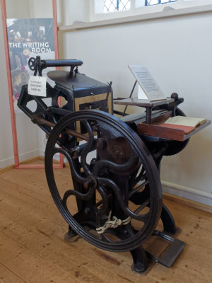 Pedal operated printing press