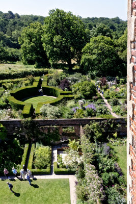 formal gardens from the tower