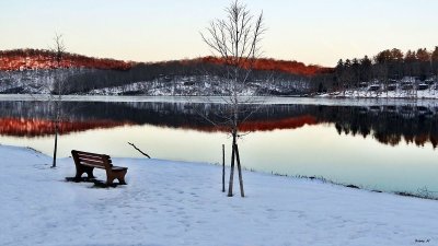 A bench for two