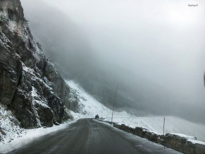 Winter road condition