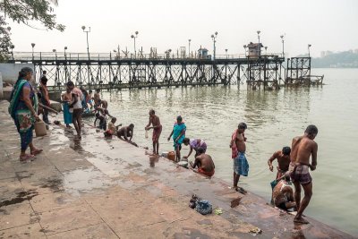 Bathing at the Ghats