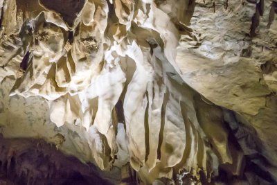 Feathery Limestone Cave Formations