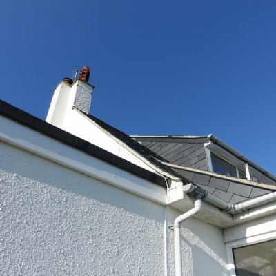 Missing roof mortar on top roof