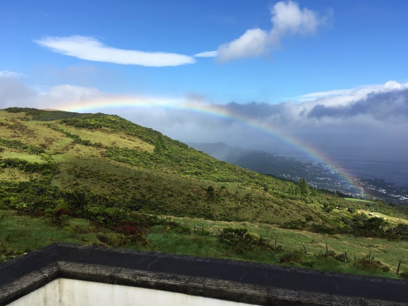 rainbow reflecting cloud arch