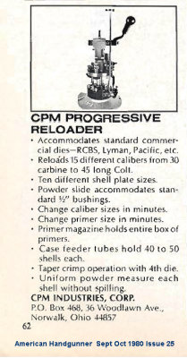 American Handgunner Sept Oct 1980 Issue 25  Page 62  CPM Progressive Reloader.jpg