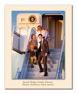 Jared & Ivanka Help LittleDonny Down Stairs
