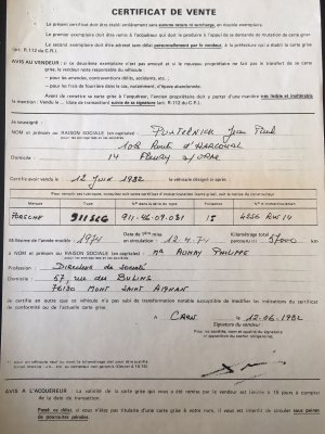 Sales document Pustelnik / Aunay from 1982. Vin.9114609031