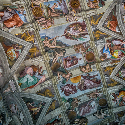 Vatican - plafond de la Chapelle Sixtine