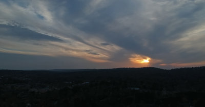 Sunset from 400 feet high