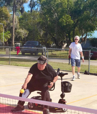 I play modified rules Pickleball