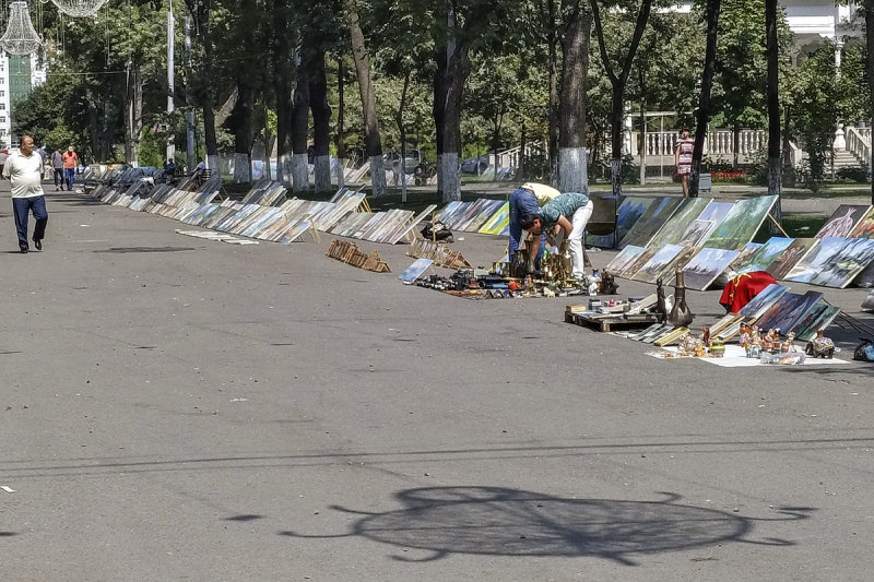 Open-air art market, Tashkent