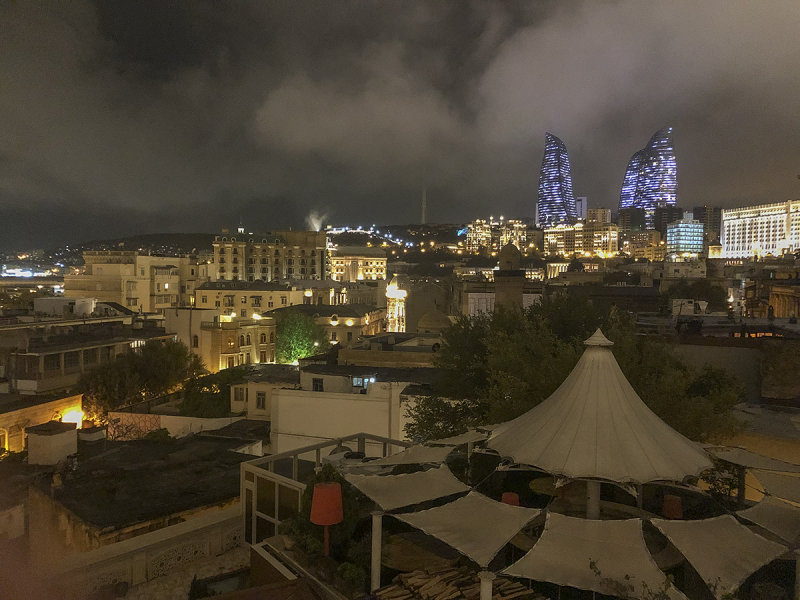 Night view of Baku