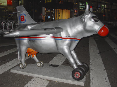 The airport cow