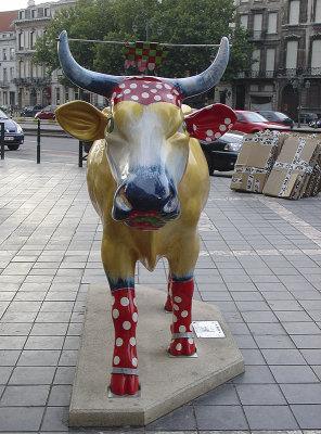 The polka-dot cow