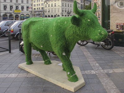 The grass cow