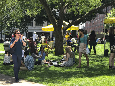 Lunchtime at Farragut Square