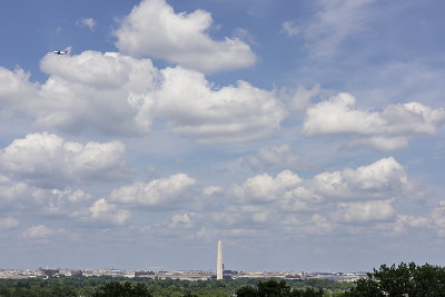 View from the memorial