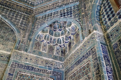 Shah-i-Zinda, mausoleum interior, Samarkand