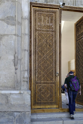 Door detail, Bibi-Khanym Mosque, Samarkand