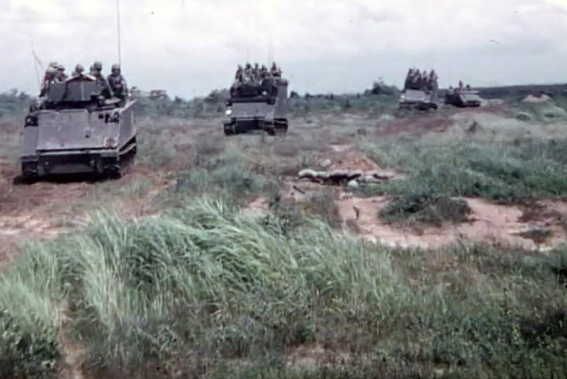 2/2nd Infantry (Mech) on the move, mid-67