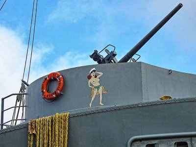 Liberty Ship Jeremiah O'Brien, forward gun