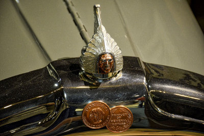 1926 Pontiac, with '50s-vintage Pontiac coins inset