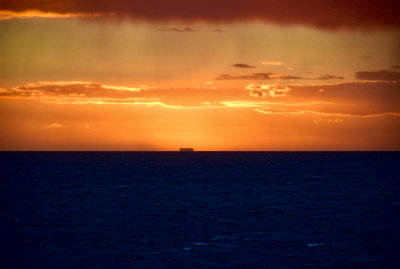 A ship in the distance