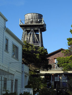 Water towers are scattered throughout the town