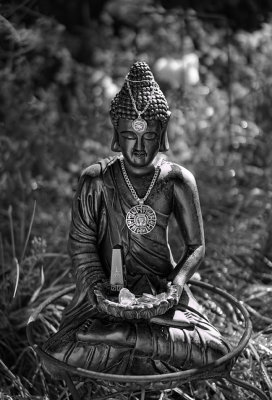 Buddha with Egyptian Amulets