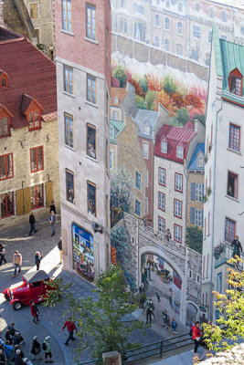 Mural in Lower Quebec City