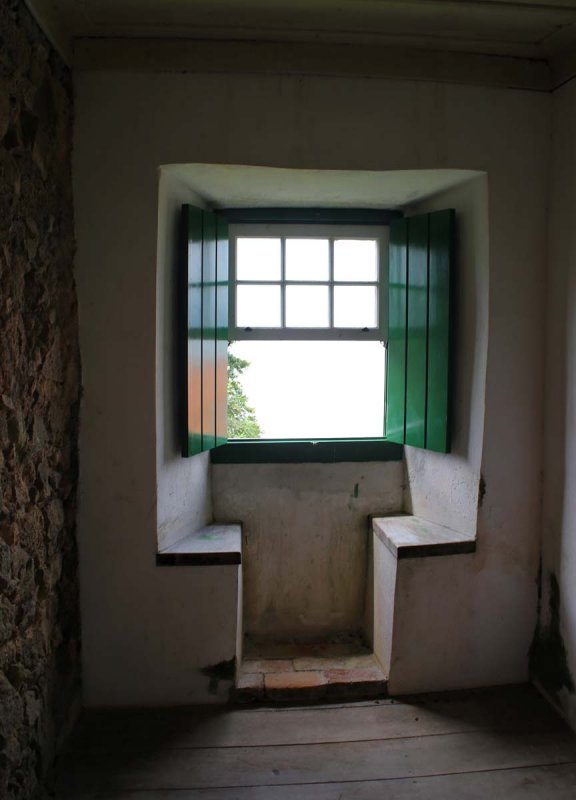 Inside the old gunpowder barn.