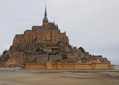 The Mont Saint Michel, viewed from outside.