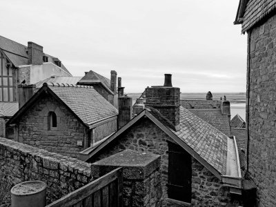 Mont Saint Michel: roofs.