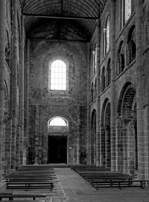 Mont Saint Michel, inside the abbey.