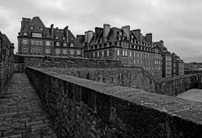 Saint-Malo; the external walls.