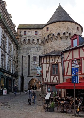 Vannes, an entrance of the old city. 