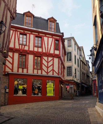 Old houses of Vannes.