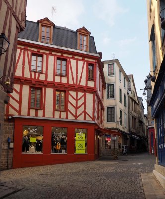 Old houses of Vannes. 