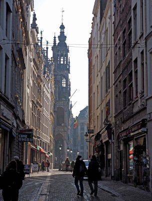 Brussels, arriving to the Grand Place.
