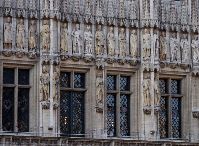 Brussels, la Grand Place; l'Hotel de Ville.