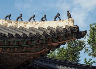 Inside the Gyeongbokgung Palace.