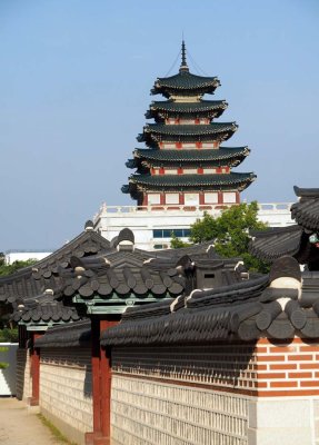 Inside the Gyeongbokgung Palace.