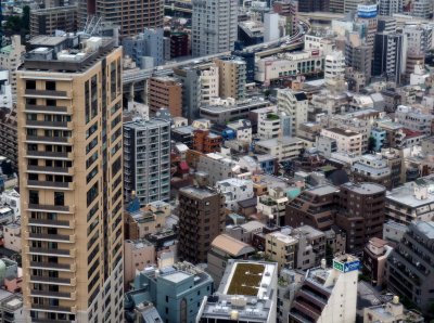 Seen from the Tokyo Tower desk. 