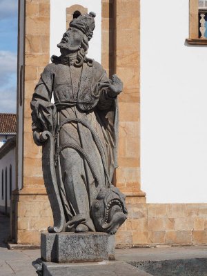 Aleijadinho's prophets sculptures. 