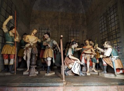 Jesus Crist's Via Crucis. Statues by Aleijadinho. 
