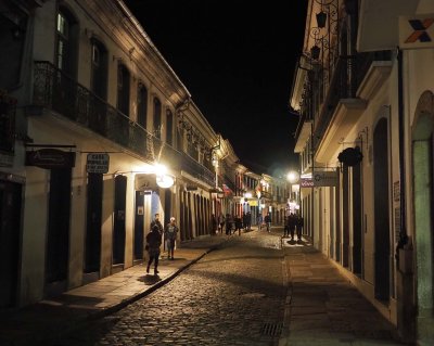 Ouro Preto streets and houses.