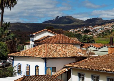 Ouro Preto and mountains around.