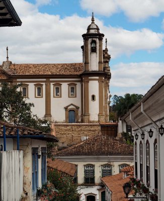 Ouro Preto, streets and churches.