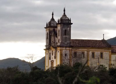São Francisco de Paula church at dusk.